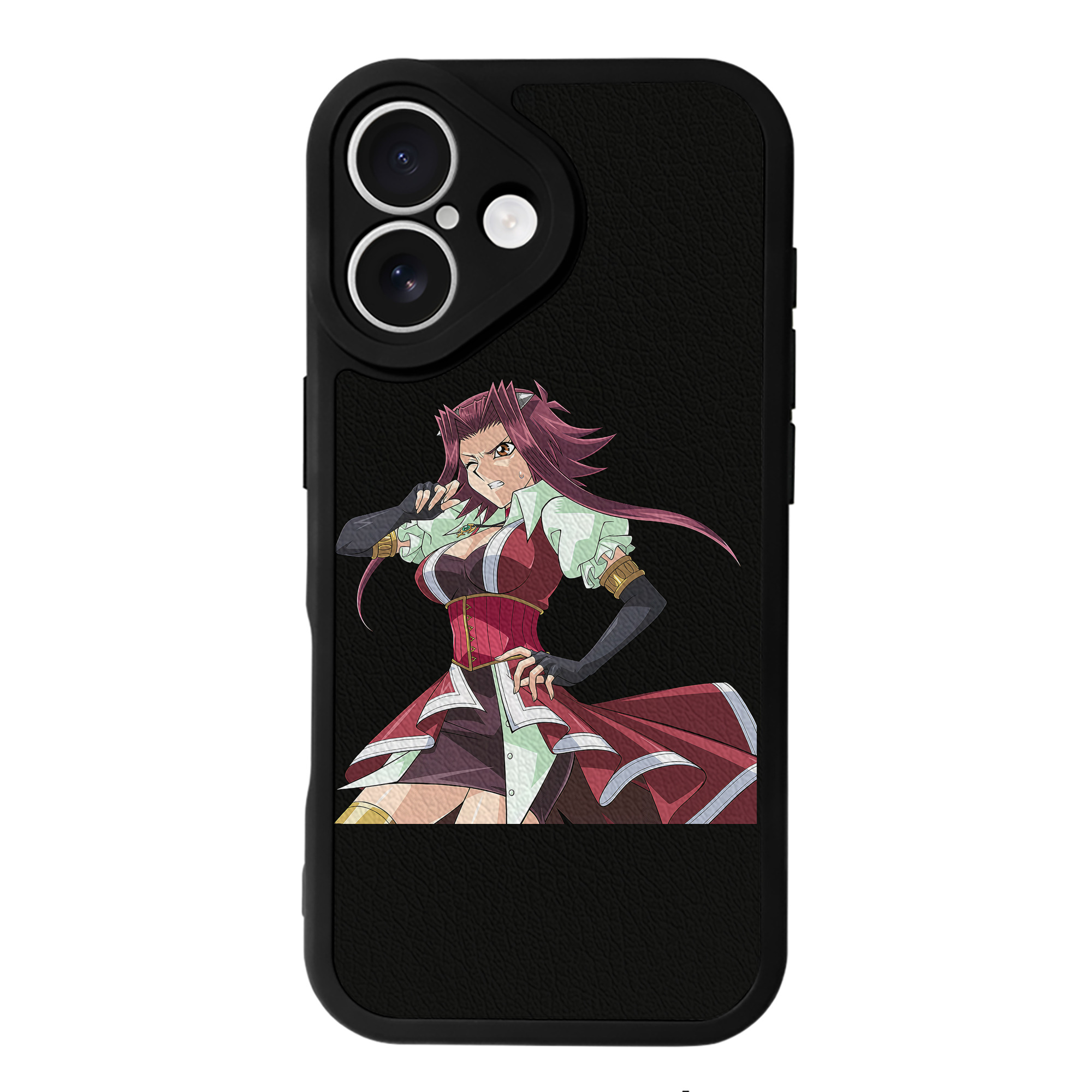 （画像用） 遊☆戯☆王 Yu-Gi-Oh! 【iPhone 16シリーズ対応】シリコンスマホケース（レザー調） 材質：シリコン